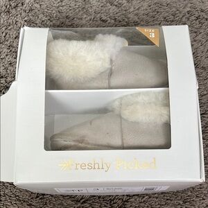 Freshly Picked Mini Sole Baby Moccasins -  Grey